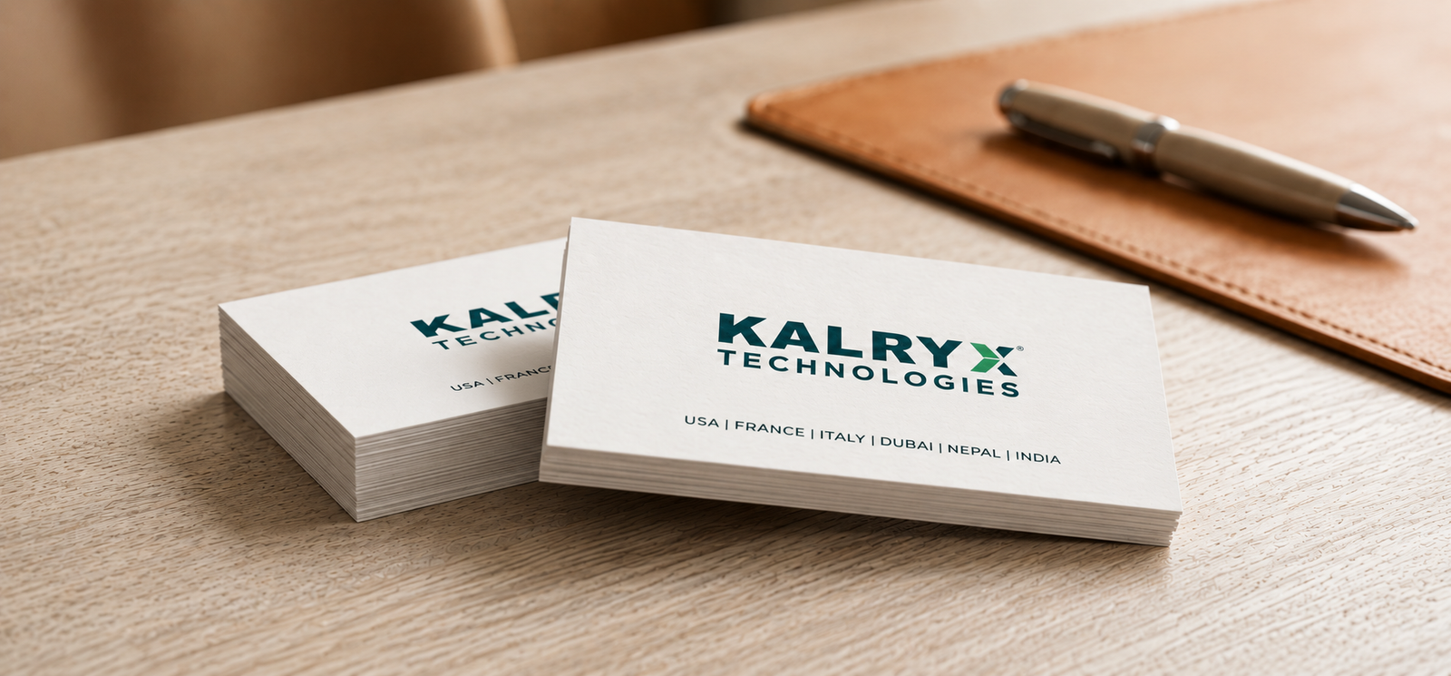 Professional business card printing and standard visiting card size reference