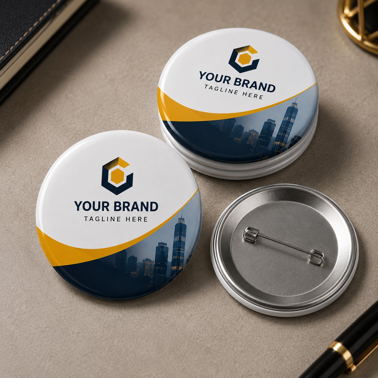 High-quality button badge pin design and printing