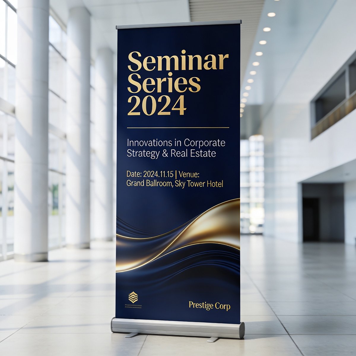 Premium roll up standee printing for events and exhibition
